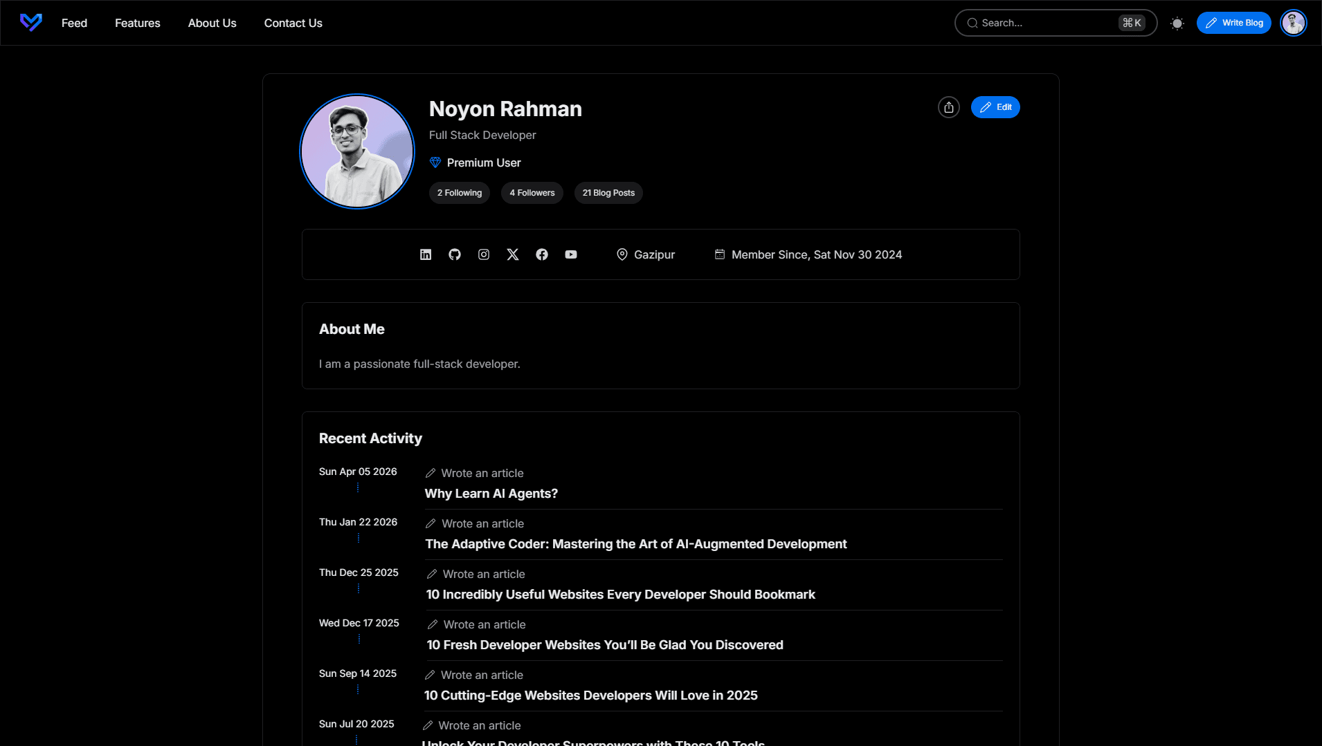 Public Profile